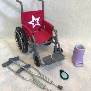 American Girl Doll Wheelchair set